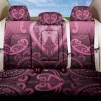 Aotearoa Breast Cancer Back Car Seat Cover Maori Tribal Pattern