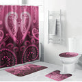 Aotearoa Breast Cancer Bathroom Set Maori Tribal Pattern