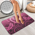 Aotearoa Breast Cancer Bathroom Set Maori Tribal Pattern