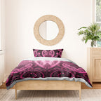 Aotearoa Breast Cancer Bedding Set Maori Tribal Pattern