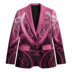 Aotearoa Breast Cancer Blazer Maori Tribal Pattern