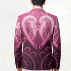 Aotearoa Breast Cancer Blazer Maori Tribal Pattern