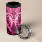 Aotearoa Breast Cancer 4 in 1 Can Cooler Tumbler Maori Tribal Pattern