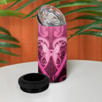 Aotearoa Breast Cancer 4 in 1 Can Cooler Tumbler Maori Tribal Pattern
