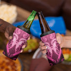 Aotearoa Breast Cancer 4 in 1 Can Cooler Tumbler Maori Tribal Pattern
