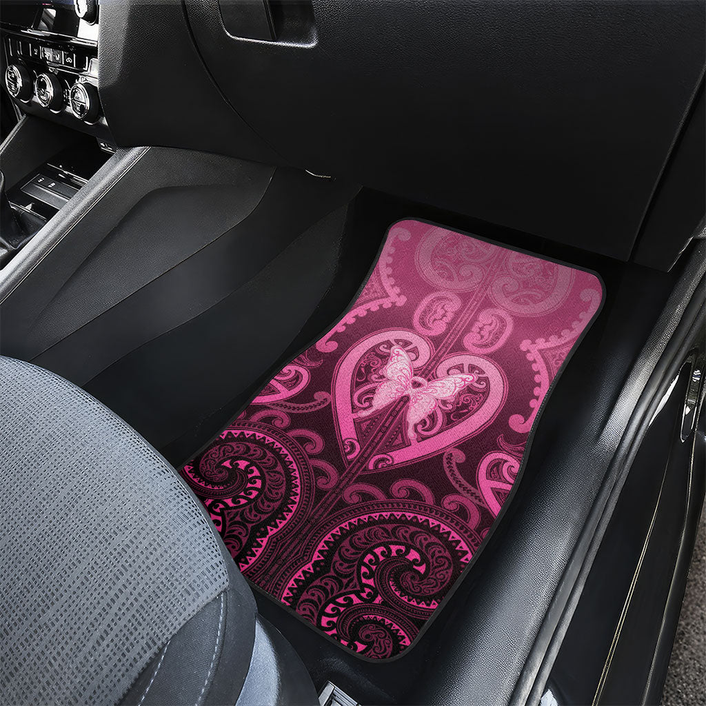 Aotearoa Breast Cancer Car Mats Maori Tribal Pattern