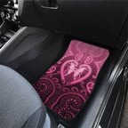 Aotearoa Breast Cancer Car Mats Maori Tribal Pattern