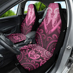 Aotearoa Breast Cancer Car Seat Cover Maori Tribal Pattern