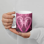 Aotearoa Breast Cancer Ceramic Mug Maori Tribal Pattern