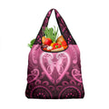 Aotearoa Breast Cancer Grocery Bag Maori Tribal Pattern