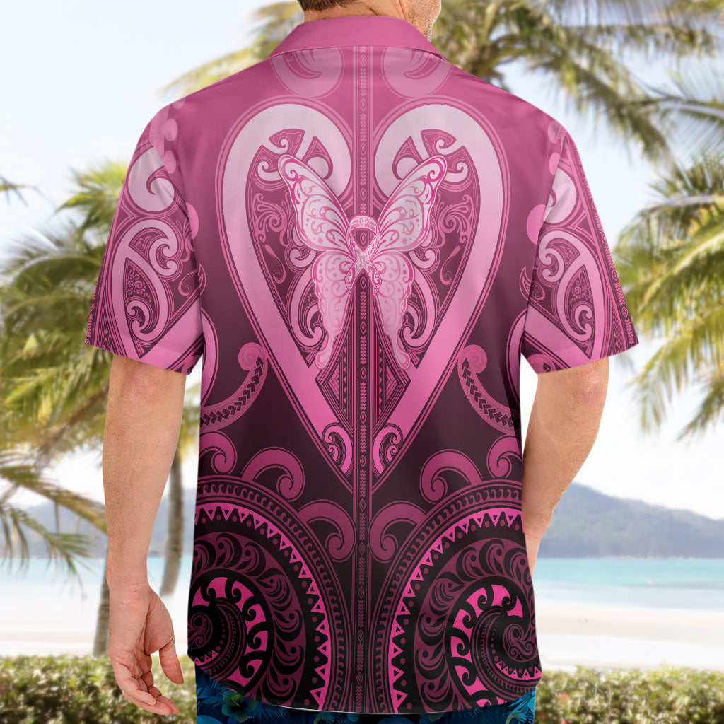 Aotearoa Breast Cancer Hawaiian Shirt Maori Tribal Pattern