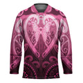 Aotearoa Breast Cancer Hockey Jersey Maori Tribal Pattern