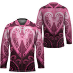 Aotearoa Breast Cancer Hockey Jersey Maori Tribal Pattern