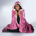 Aotearoa Breast Cancer Hooded Blanket Maori Tribal Pattern