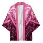 Aotearoa Breast Cancer Kimono Maori Tribal Pattern