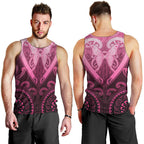 Aotearoa Breast Cancer Men Tank Top Maori Tribal Pattern