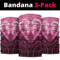 Aotearoa Breast Cancer Neck Gaiter Maori Tribal Pattern