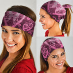 Aotearoa Breast Cancer Neck Gaiter Maori Tribal Pattern