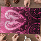 Aotearoa Breast Cancer Puzzle Maori Tribal Pattern