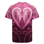 Aotearoa Breast Cancer Rugby Jersey Maori Tribal Pattern