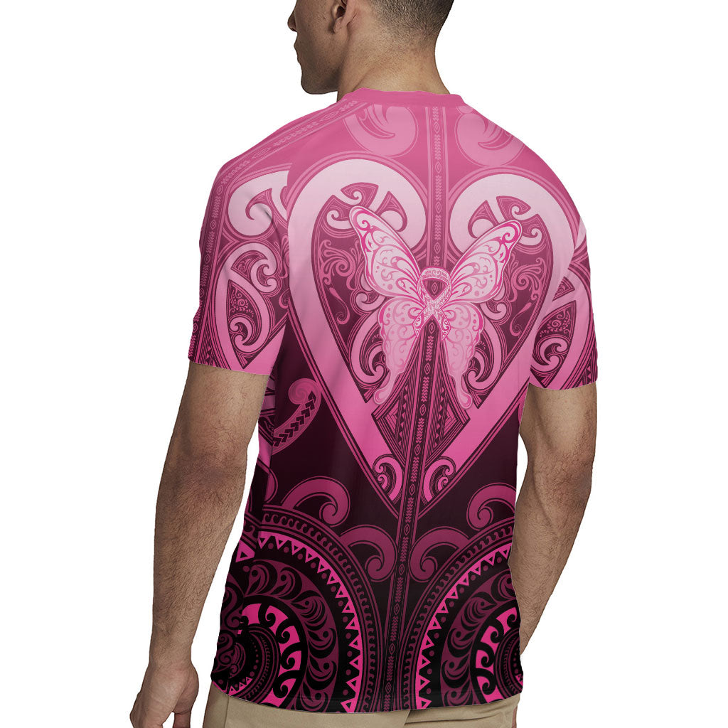 Aotearoa Breast Cancer Rugby Jersey Maori Tribal Pattern