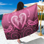 Aotearoa Breast Cancer Sarong Maori Tribal Pattern
