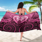 Aotearoa Breast Cancer Sarong Maori Tribal Pattern