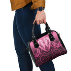 Aotearoa Breast Cancer Shoulder Handbag Maori Tribal Pattern
