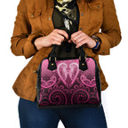 Aotearoa Breast Cancer Shoulder Handbag Maori Tribal Pattern