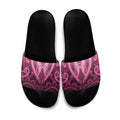 Aotearoa Breast Cancer Slide Sandals Maori Tribal Pattern