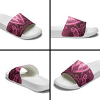 Aotearoa Breast Cancer Slide Sandals Maori Tribal Pattern