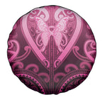 Aotearoa Breast Cancer Spare Tire Cover Maori Tribal Pattern