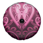 Aotearoa Breast Cancer Spare Tire Cover Maori Tribal Pattern