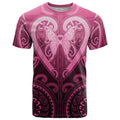 Aotearoa Breast Cancer T Shirt Maori Tribal Pattern