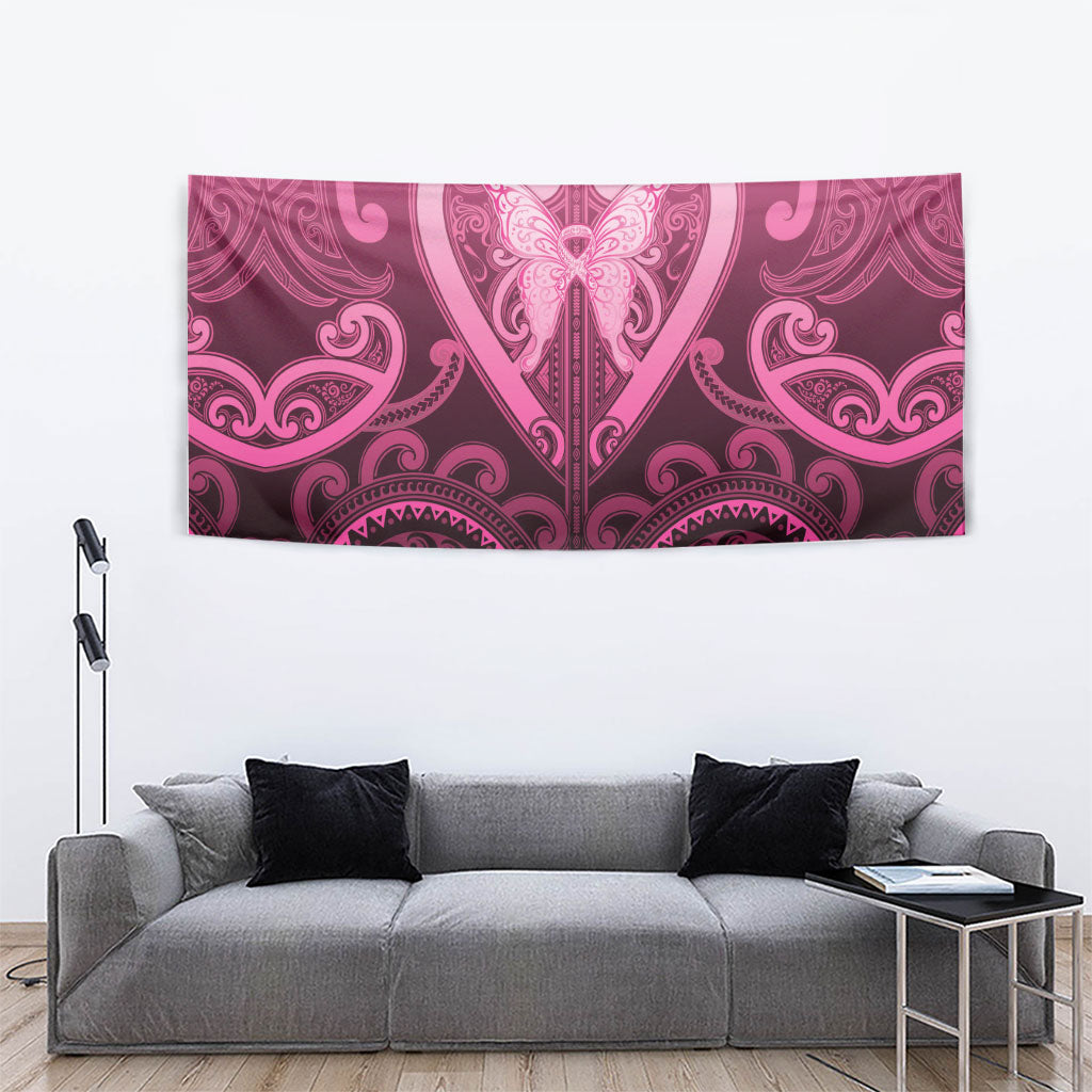 Aotearoa Breast Cancer Tapestry Maori Tribal Pattern