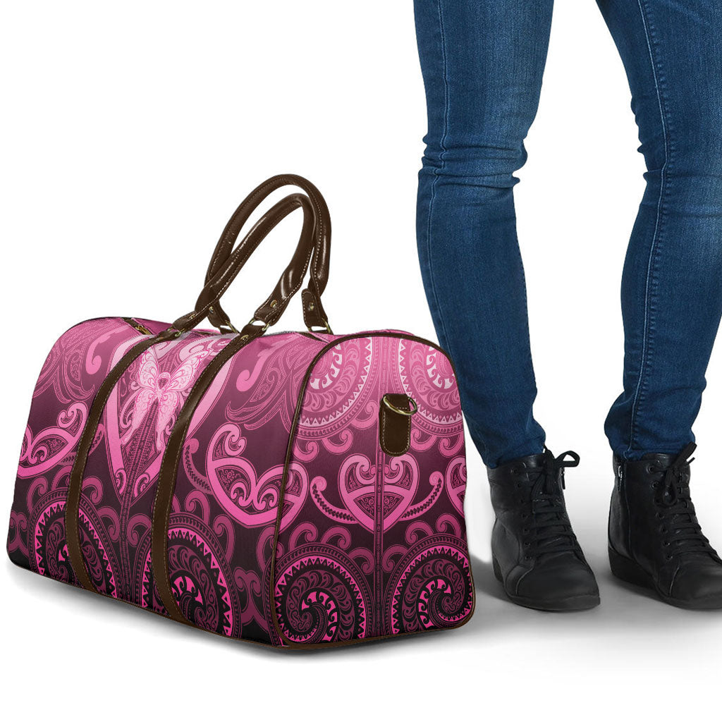 Aotearoa Breast Cancer Travel Bag Maori Tribal Pattern