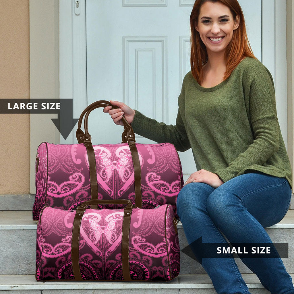 Aotearoa Breast Cancer Travel Bag Maori Tribal Pattern