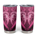 Aotearoa Breast Cancer Tumbler Cup Maori Tribal Pattern