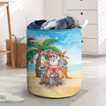 Aussie Christmas Laundry Basket Santa Summer Vibes