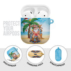 Aussie Christmas AirPods Case Santa Summer Vibes