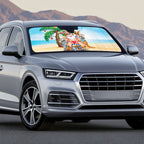 Aussie Christmas Auto Sun Shade Santa Summer Vibes
