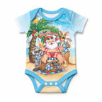 Aussie Christmas Baby Onesie Santa Summer Vibes