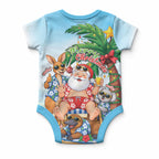 Aussie Christmas Baby Onesie Santa Summer Vibes