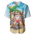 Aussie Christmas Baseball Jersey Santa Summer Vibes