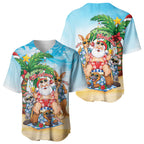 Aussie Christmas Baseball Jersey Santa Summer Vibes