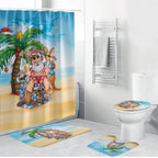 Aussie Christmas Bathroom Set Santa Summer Vibes