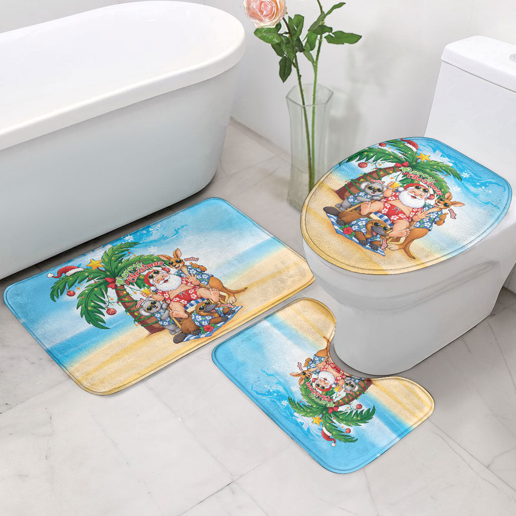 Aussie Christmas Bathroom Set Santa Summer Vibes