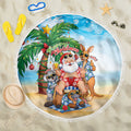 Aussie Christmas Beach Blanket Santa Summer Vibes