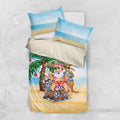 Aussie Christmas Bedding Set Santa Summer Vibes
