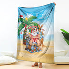 Aussie Christmas Blanket Santa Summer Vibes